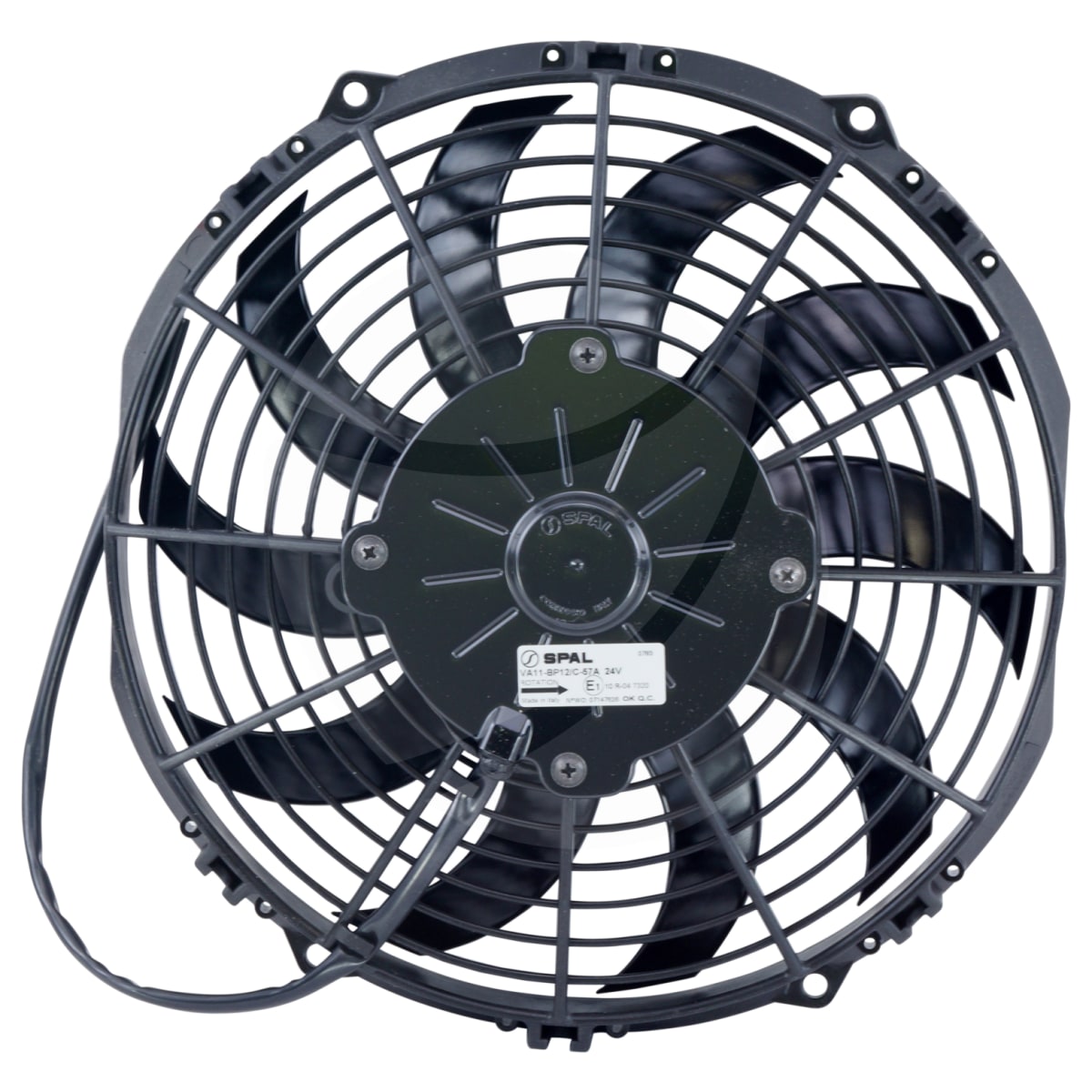 FAN, CONDENSER, SPAL, 24V, 255MM (10 INCH), PULLER, SKEW BLADE, PREMIUM